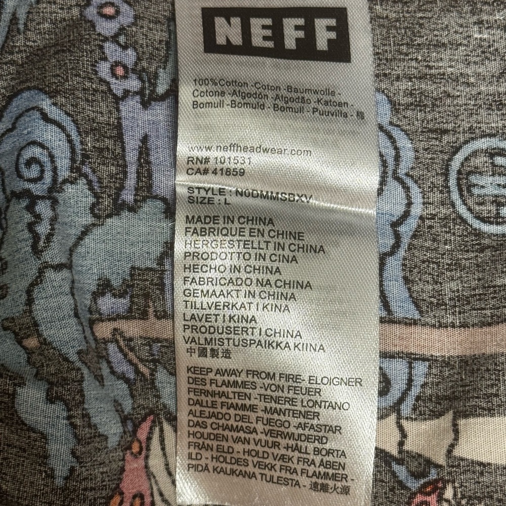 Neff Black and Orange Graphic Casual Shirt - Picture 4 of 7
